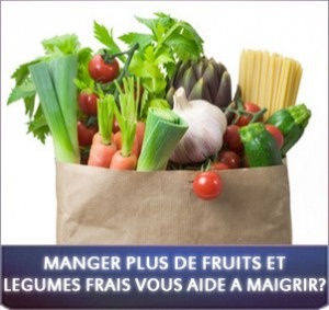 Manger plus de fruits et légumes frais vous aide à maigrir