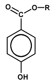 Structure chimique d'un parabène