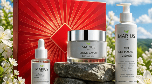 Coffret Prestige Soin au Caviar Marius 1910 : le rituel anti-âge naturel Coffret Prestige Soin au Caviar Marius 1910 : le rituel anti-âge naturel